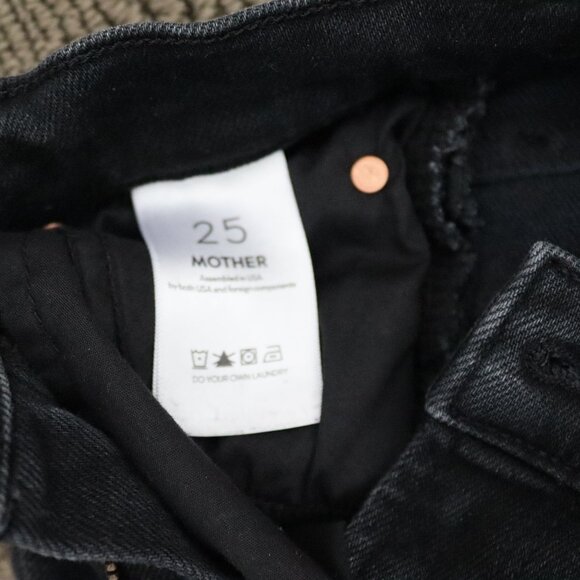 MOTHER Mid Rise Dazzler Flood Jean - Not Today Satan Size 25 - Picture 10 of 10